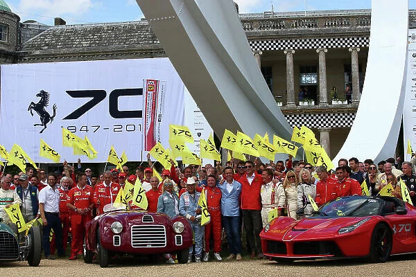 2017 Goodwood Festival of Speed. Goodwood Estate, West Sussex, England. 30th June - 2nd July 2017. Ferrari 70th Birthday celebrated at Goodwood World Copyright : JEP / LAT Images