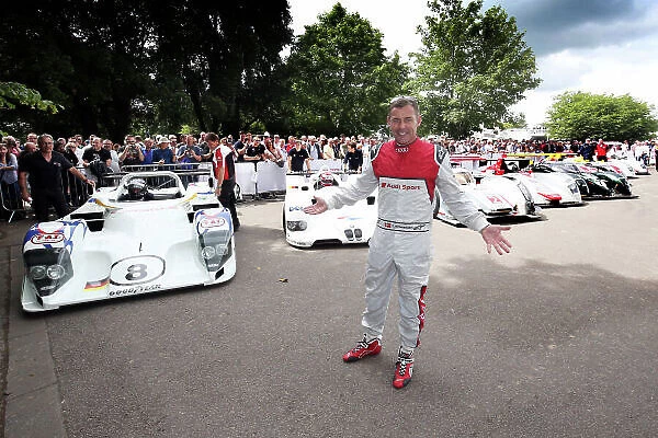 2017 Goodwood Festival of Speed. Goodwood Estate, West Sussex, England. 30th June - 2nd July 2017. Tom Kristensen (DEN) and the cars he has driven at Le Mans World Copyright : JEP / LAT Images