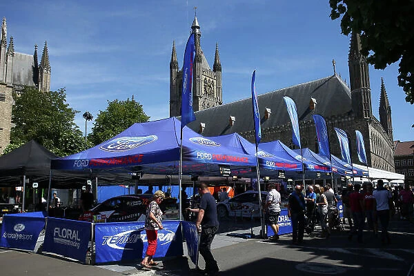 2017 Prestone MSA British Rally Championship, Ypres Rally, Ypres, Belgium. 22nd - 24th June 2017. Service Park in Ypres. World Copyright: JEP / LAT Images