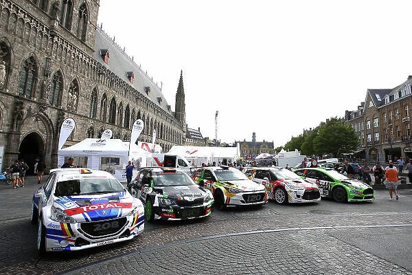 2017 Prestone MSA British Rally Championship, Ypres Rally, Ypres, Belgium. 22nd - 24th June 2017. Display of R5 manufactuers. World Copyright: JEP / LAT Images