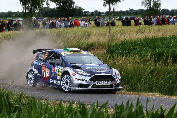 2017 Prestone MSA British Rally Championship, Ypres Rally, Ypres, Belgium. 22nd - 24th June 2017. Keith Cronin  /  Mikie Galvin Ford Fiesta R5. World Copyright: JEP / LAT Images
