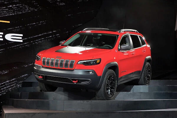 2019 Jeep Cherokee debuts at the 2018 North American International Auto Show in Detroit