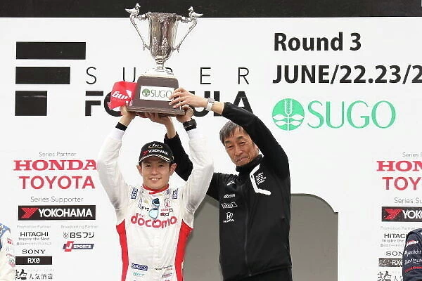 2019 Sugo. SPORTSLAND SUGO, JAPAN - JUNE 23: Winner Naoki Yamamoto