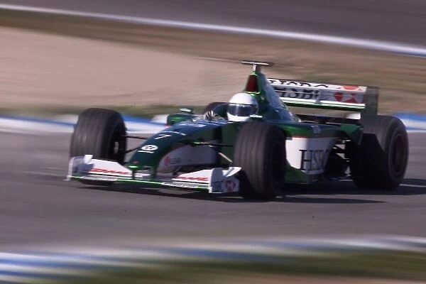 23. 02. 00 Eddie Irvine testing in Jerez, Spain