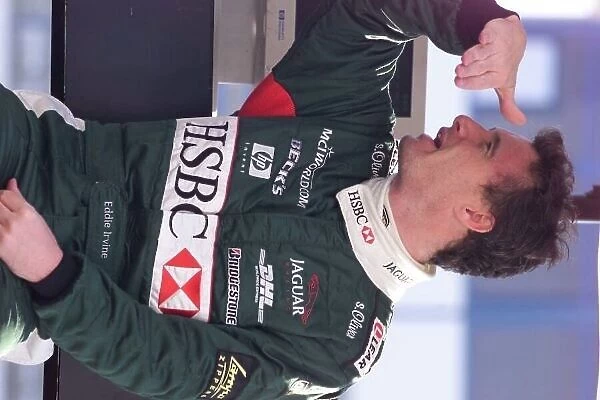 24.02.00 Eddie Irvine at the Jerez test in Spain