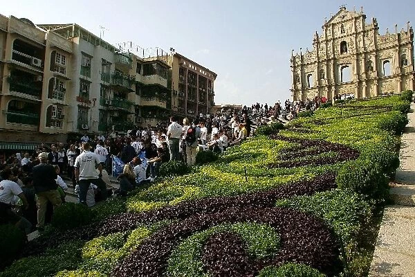 51st Macau Grand Prix: Group shot for 2004 at the Ruins of St. Paul