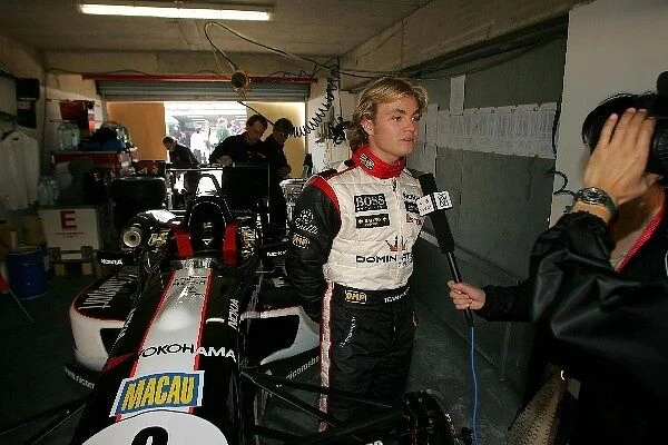 51st Macau Grand Prix: Nico Rosberg Team Germany is interviewed by the media