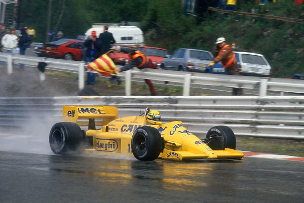 87 BEL a. 1987 Belgian Grand Prix.. Spa-Francorchamps, Belgium