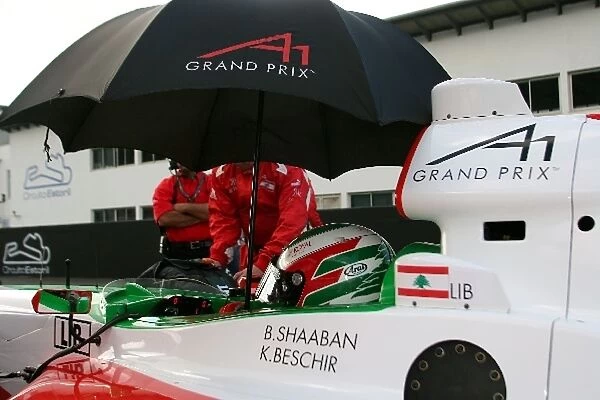 A1 Grand Prix: Basil Shabaan A1 Team Lebanon on the grid