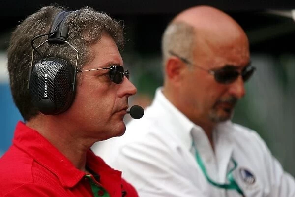 A1 Grand Prix: Bobby Rahal watches his son drive for A1 Team Lebanon in the Lebanon pit