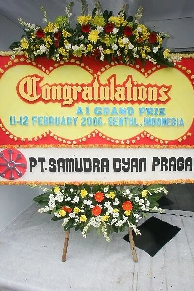 A1 Grand Prix: A flowery Message: A1 Grand Prix, Rd8, Qualifying Day, Sentul, Indonesia, 11 February 2006