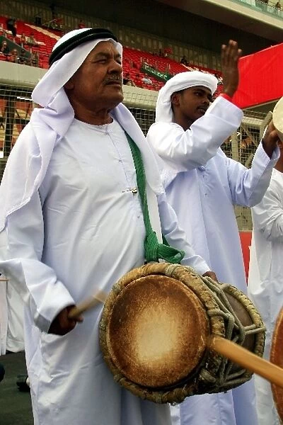 A1 Grand Prix: A traditional drummer during the pre-race show