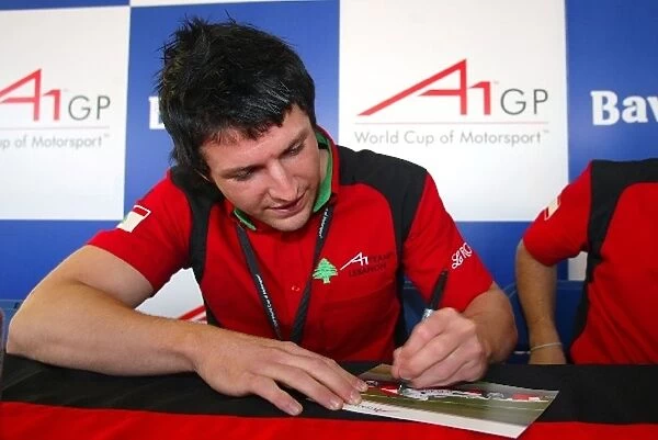 A1GP: Alex Khateeb A1 Team Lebanon at the autograph session