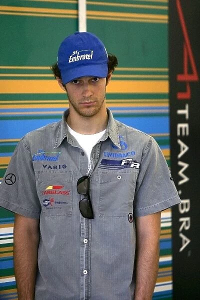 A1GP: Bruno Senna in the A1 Team Brazil garage