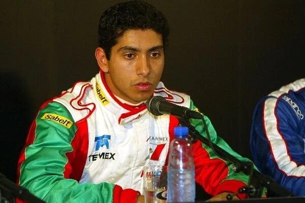 A1GP: Salvador Duran A1 Team Mexico in the post qualifying press conference