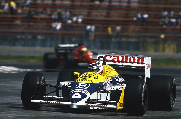 Action. 1986 Mexican Grand Prix. Mexico City, Mexico