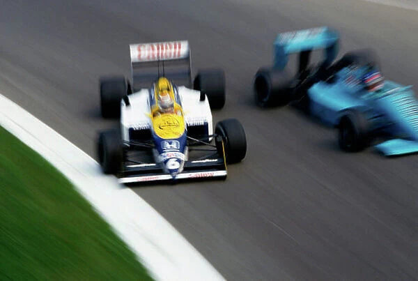 Action. 1987 Italian Grand Prix.. Monza, Italy