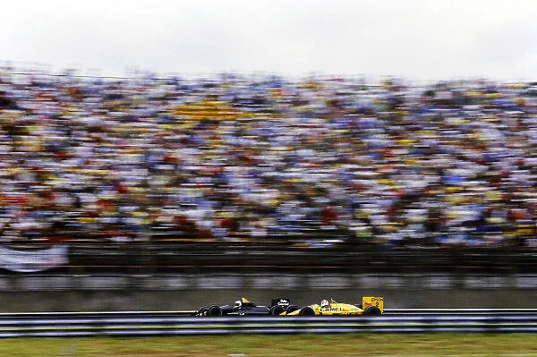 Action. 1988 Brazilian Grand Prix. Jacarepagua, Rio de Janeiro, Brazil