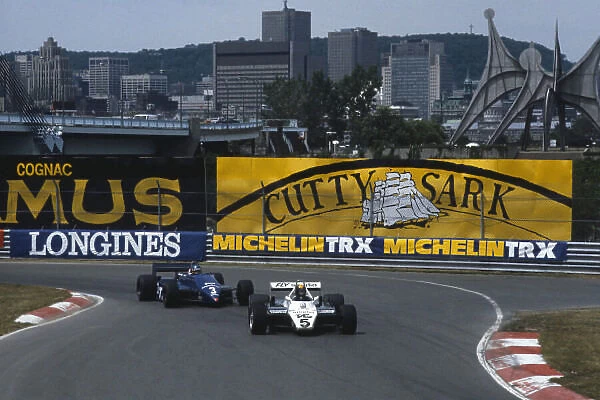 Action. 1982 Canadian Grand Prix. Montreal, Quebec, Canada