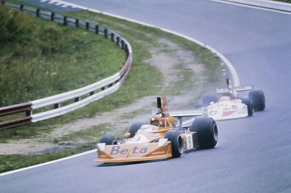 Action. 1975 Austrian Grand Prix. Osterreichring, Austria