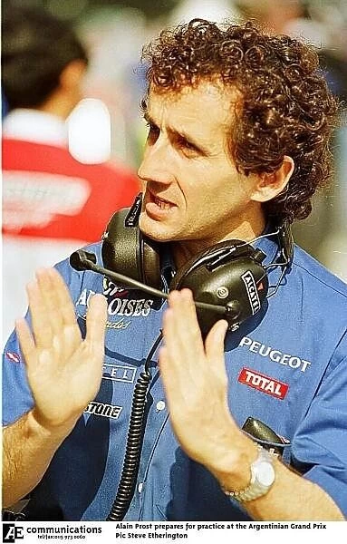 SE 12. Alain Prost prepares for practice at the Argentinian Grand Prix