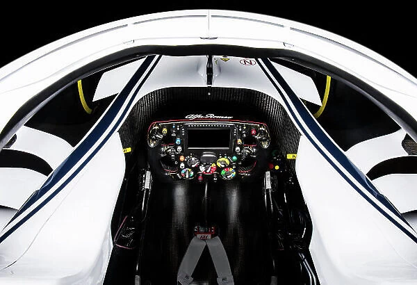 Alfa Romeo Sauber F1 Team, Sauber C37 Ferrari, Studio Shoot. Detail view of steering wheel and cockpit. Photo: Sauber F1 COPYRIGHT FREE FOR EDITORIAL USE ONLY