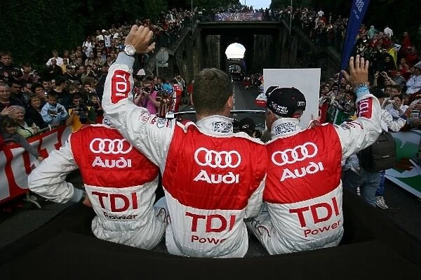 Allan McNish (GBR)  /  Rinaldo Capello (ITA)  /  Tom Kristensen (DEN) Audi Sport North America at the drivers