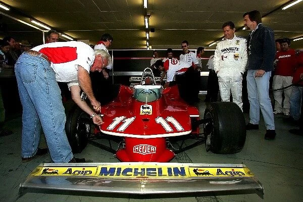 Altech Minardi F1x2 Grand Prix: Jody Scheckter is reunited with his 1979 F1 championship winning Ferrari 312T4
