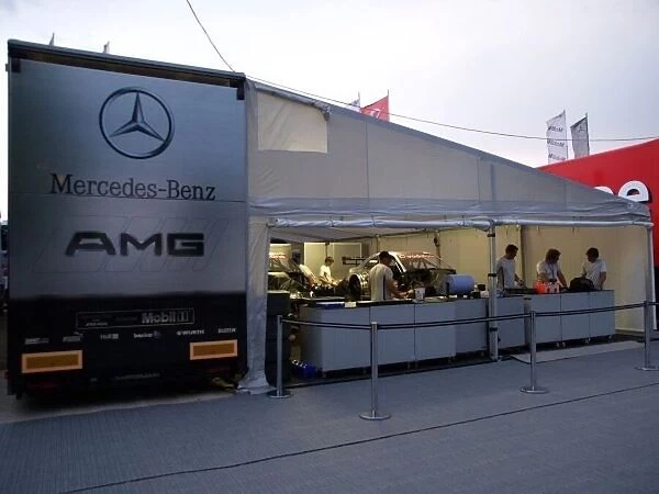 DTM. AMG Mercedes Team HWA service centre.