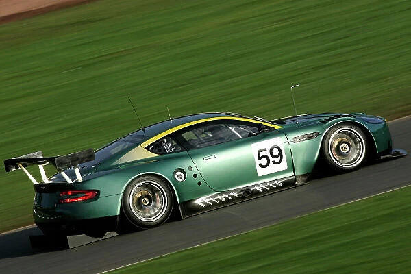 Aston Martin DBR9 Test Donington Park, England. November 11th. Darren Turner at the wheel of the new GT car. The car was later taken over by David Brabham. Action. World Copyright: Jakob Ebrey / LAT Photographic. ref: Digital Image Only