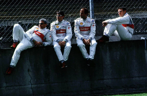 The Audi Sport Team Joest drivers relax