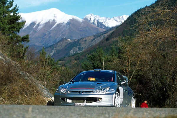 AURIOL4. 2001 World Rally Testing. Didier Auriol tests the Peugeot 205 WRC.