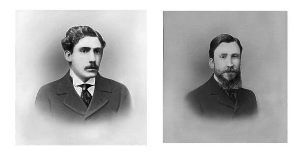 Automobile Pioneers. Louis and Marcel Renault, circa 1897, portrait