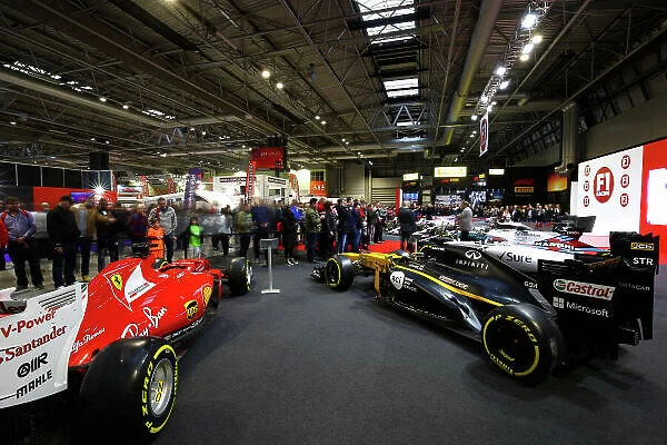 Autosport International Exhibition. National Exhibition Centre, Birmingham, UK. Sunday 14th January 2018. Nigel Mansell talks on the F1 Racing Stand. World Copyright: Mike Hoyer / JEP / LAT Images Ref: AQ2Y9731