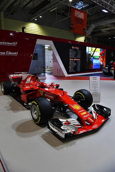Autosport International Exhibition. National Exhibition Centre, Birmingham, UK. Thursday 11th January 2017. The Ferrari stand. World Copyright: Mark Sutton / Sutton Images / LAT Images Ref: DSC_6966