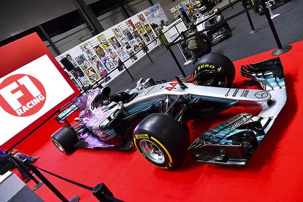 Autosport International Exhibition. National Exhibition Centre, Birmingham, UK. Thursday 11th January 2017. A Mercedes on the F1 Racing Stand.World Copyright: Mark Sutton / Sutton Images / LAT Images Ref: DSC_7097