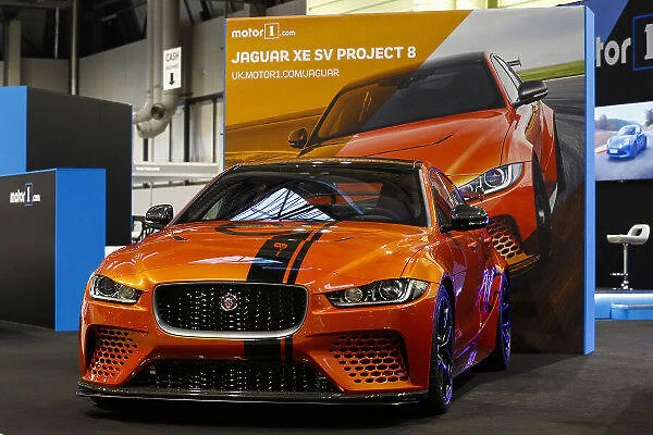 Autosport International Exhibition. National Exhibition Centre, Birmingham, UK. Thursday 11th January 2018. The Jaguar XE SV Project 8.World Copyright: Glenn Dunbar / LAT Images Ref: _X4I4064