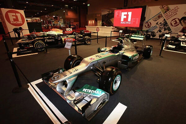 Autosport International Show NEC, Birmingham. Thursday 9 January 2013. The Mercedes F1 car on the F1 Racing stand. World Copyright:Malcolm Griffiths / LAT Photographic ref: Digital Image F80P7290
