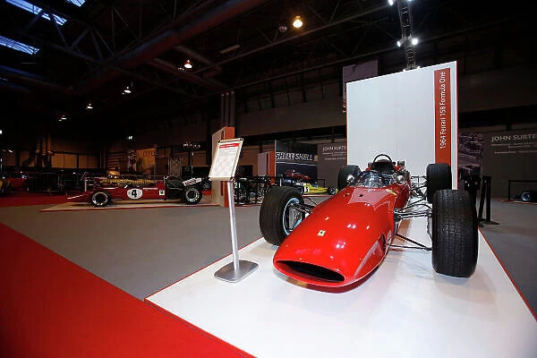 Autosport International Show NEC, Birmingham. Sunday 12 January 2014. 1964 Ferrari 158 on the John Surtees stand. World Copyright:Sam Bloxham / LAT Photographic ref: Digital Image _SBL2350