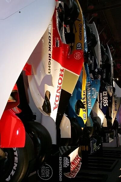 Autosport International Show: The 2004 Formula One cars stand to attention at Autosport International
