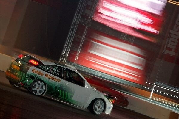 Autosport International Show: Mark Higgins in the Ford Focus WRC car in the Live Action Arena