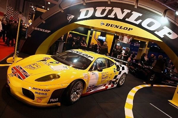Autosport International Show: Team JMW Ferrari F430 GT2 on the Dunlop stand