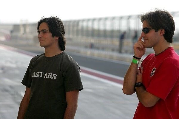 Bahrain F3 Superprix: Nelson Piquet Jnr Piquet Sports and Danilo Dirani Carlin Motorsport
