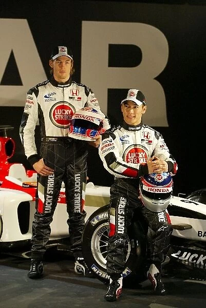 BAR Honda 006 Car Launch: Takuma Sato BAR and Jenson Button BAR