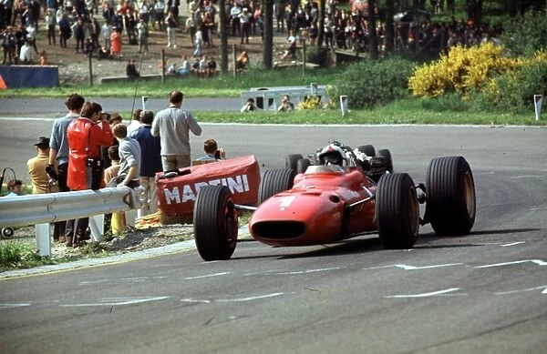 Belgian Grand Prix, Spa-Francorchamps, 18th June 1967: Chris Amon, Ferrari 312
