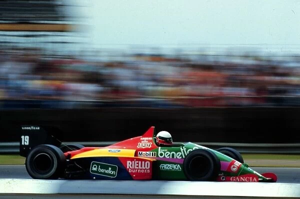 Benettons Teo Fabi finshes 6th at Silverstone: 1987 BRITISH GP