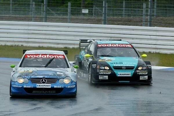 DTM. Bernd Maylander (GER) Mercedes CLK DTM and Marcel Fassler (SWI) Mercedes CLK DTM