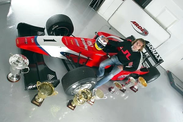 Bjorn Wirdheim Lifestyle Shoot: Bjorn Wirdheim Arden, relaxes after winning the 2003 Formula 3000 championship