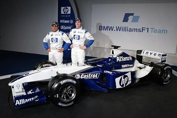 Bmw Williams F1 Launch Juan Pablo Montoya Left Print