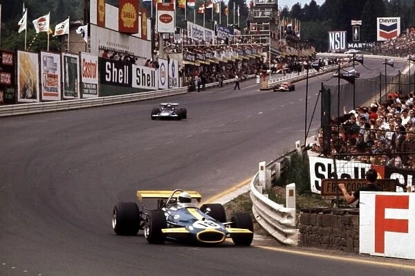Brabham, Stewart & Rindt: Belgian Grand Prix, Spa Francorchamps, 5-7 Jun 70